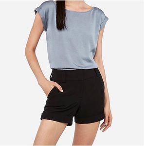 Grass Collection Black Dress Shorts